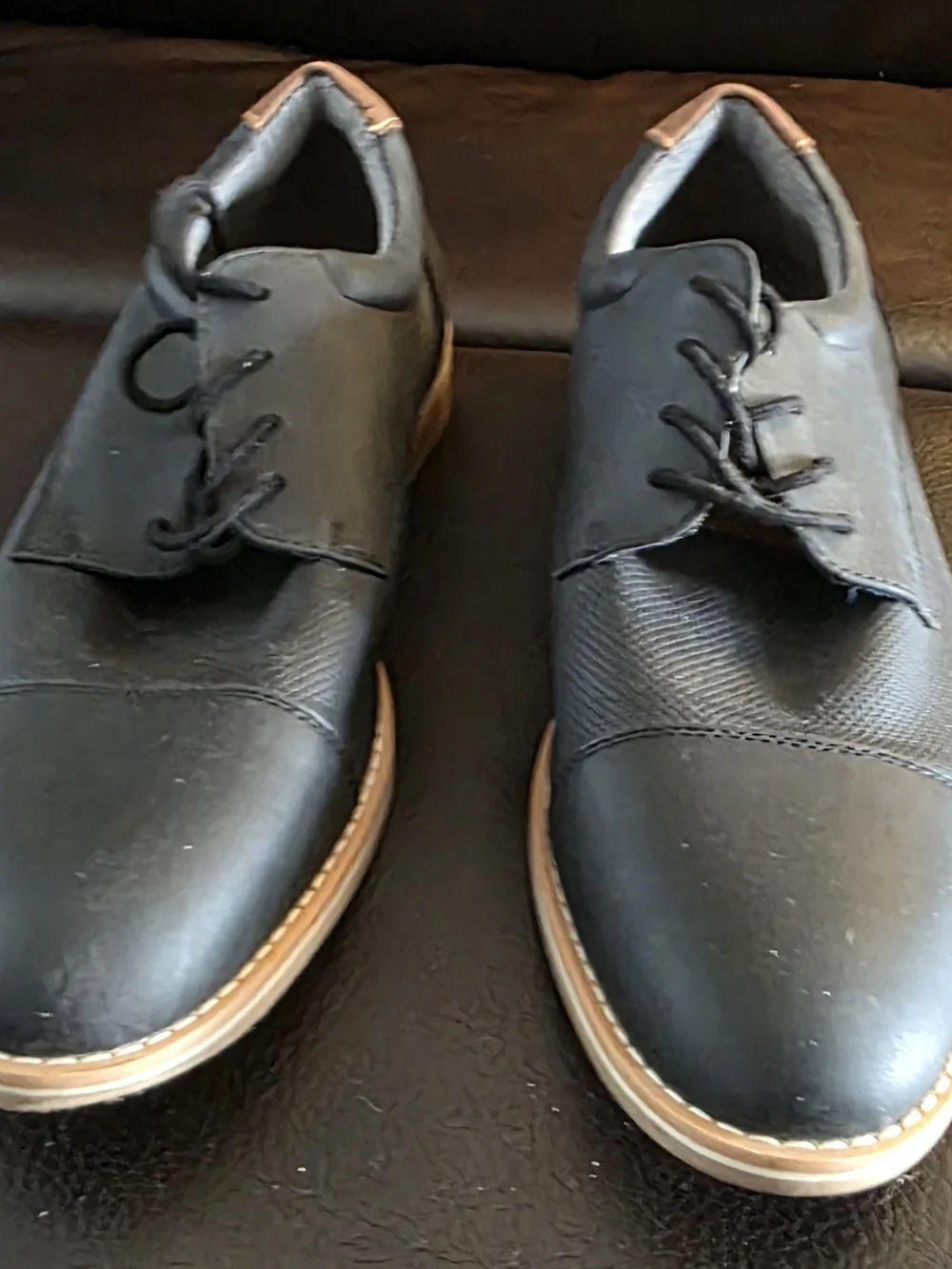 Goodfellow & Co Black and Tan Casual Oxford Dress Shoes